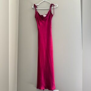 HELLO MOLLY FUSCHIA SLIP DRESS